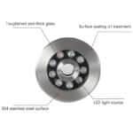 Led underwater fountain light