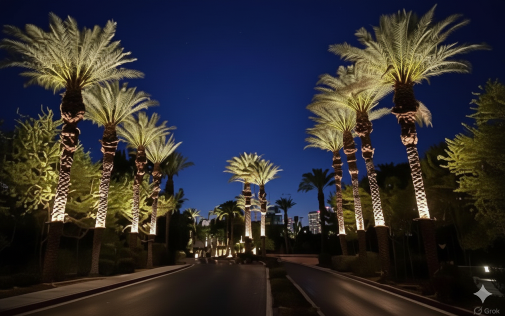 Palm Tree Ring Lights in Dubai & UAE – Ultimate Guide by Newon.ae 16 palm tree garden light 1